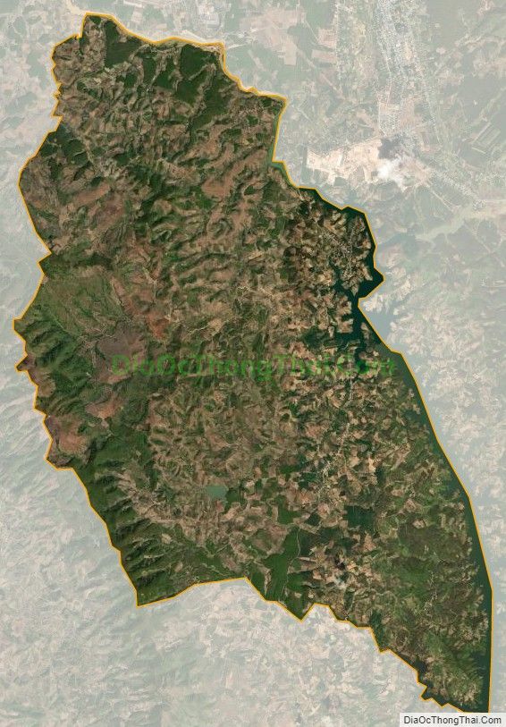 Bản đồ vệ tinh xã Pô Kô, huyện Đăk Tô