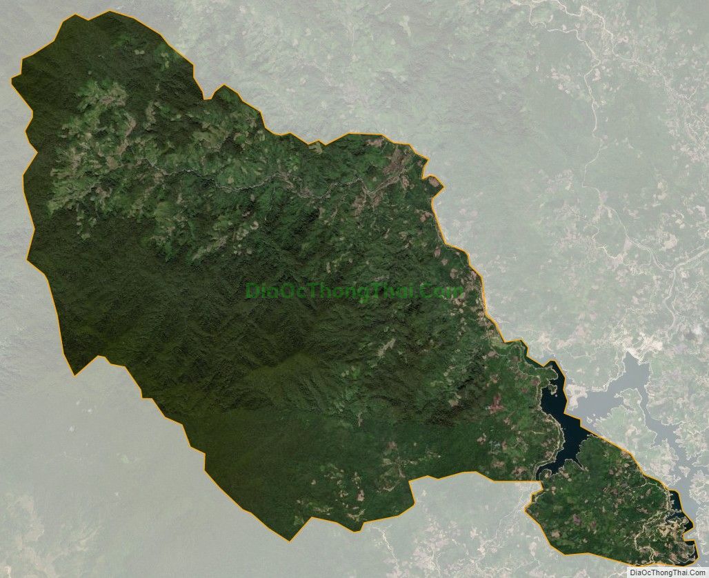 Bản đồ vệ tinh xã Đắk Nên, huyện Kon Plông