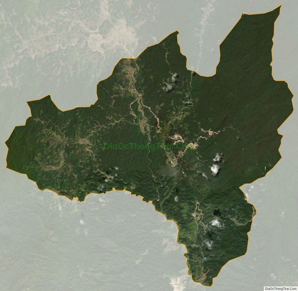 Bản đồ vệ tinh xã Đắk Tăng, huyện Kon Plông