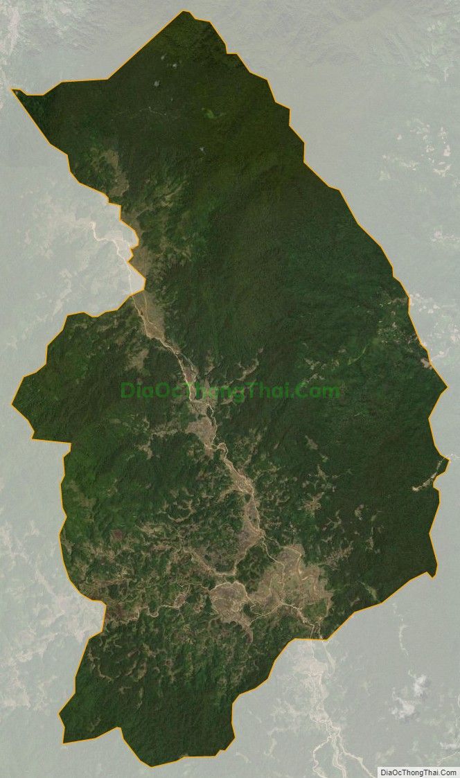 Bản đồ vệ tinh xã Măng Buk, huyện Kon Plông