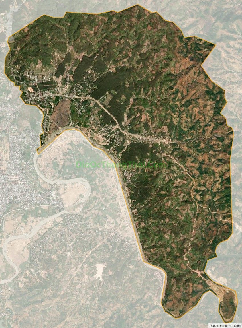 Bản đồ vệ tinh xã Đăk Blà, thành phố Kon Tum