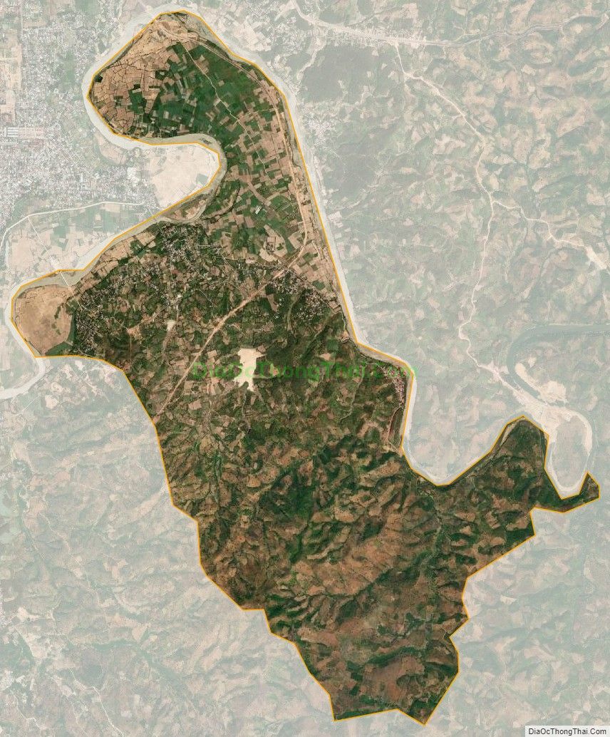 Bản đồ vệ tinh xã Đăk Rơ Wa, thành phố Kon Tum