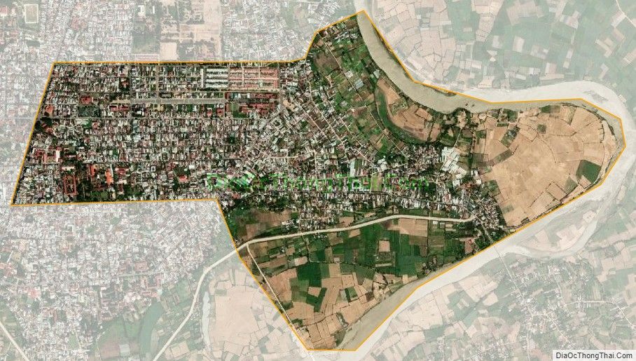 Bản đồ vệ tinh phường Thắng Lợi, thành phố Kon Tum
