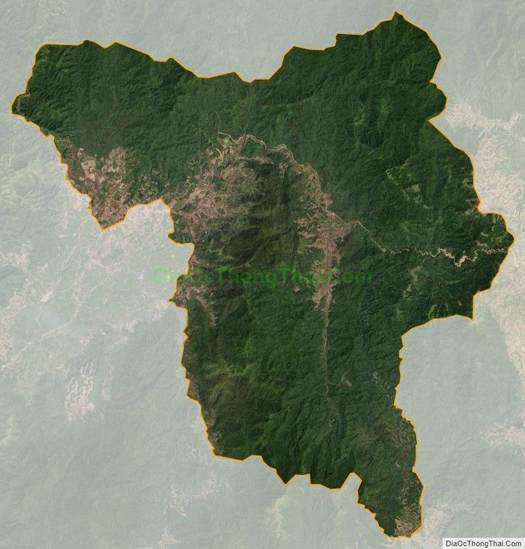 Bản đồ vệ tinh xã Mô Rai, huyện Sa Thầy