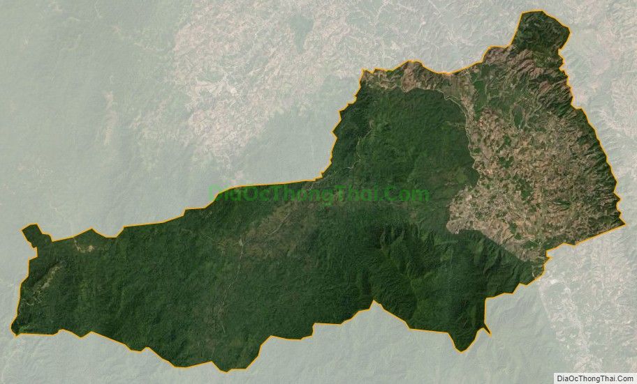 Bản đồ vệ tinh xã Rơ Kơi, huyện Sa Thầy