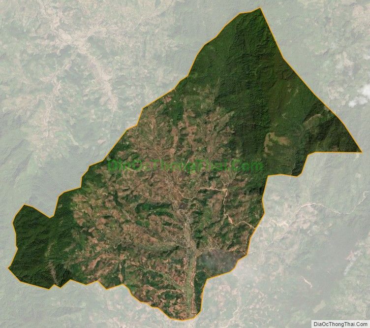 Bản đồ vệ tinh xã Đắk Rơ Ông, huyện Tu Mơ Rông