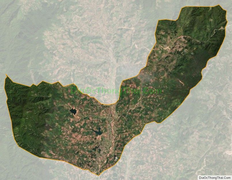 Bản đồ vệ tinh xã Đắk Tờ Kan, huyện Tu Mơ Rông