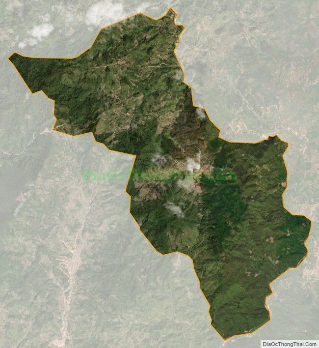 Bản đồ vệ tinh xã Tu Mơ Rông, huyện Tu Mơ Rông