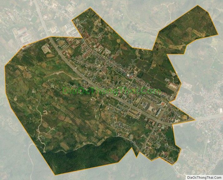 Bản đồ vệ tinh phường Quyết Thắng, thành phố Lai Châu