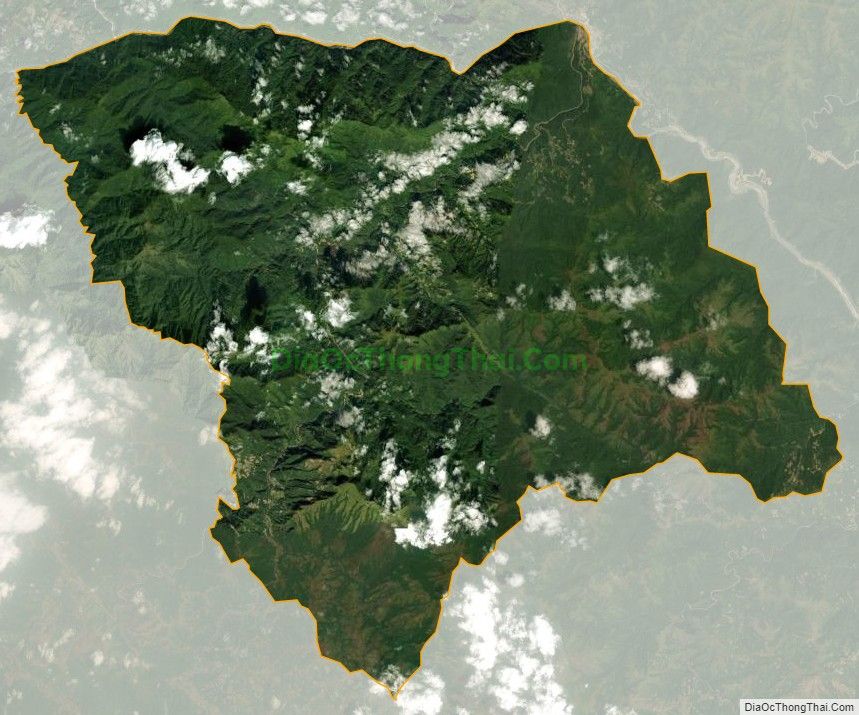 Bản đồ vệ tinh xã Mù Cả, huyện Mường Tè