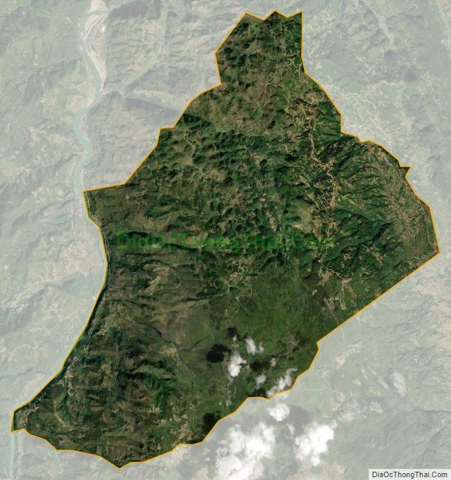 Bản đồ vệ tinh xã Hồng Thu, huyện Sìn Hồ