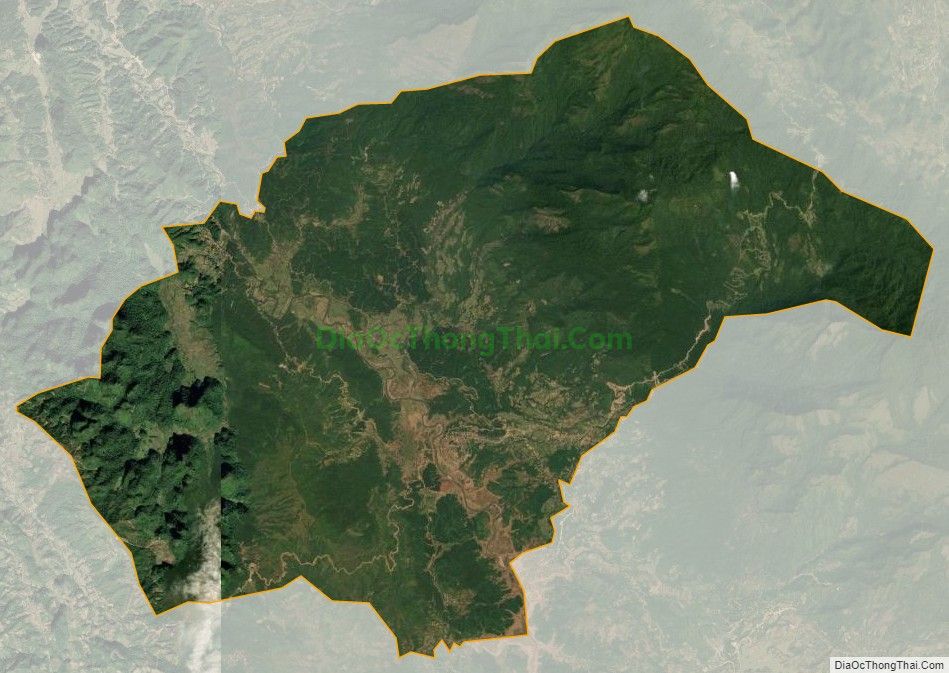 Bản đồ vệ tinh xã Nậm Tăm, huyện Sìn Hồ
