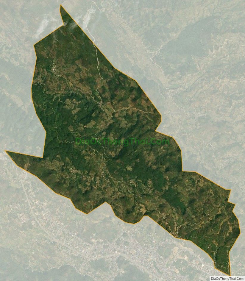 Bản đồ vệ tinh xã Sùng Phài, thành phố Lai Châu
