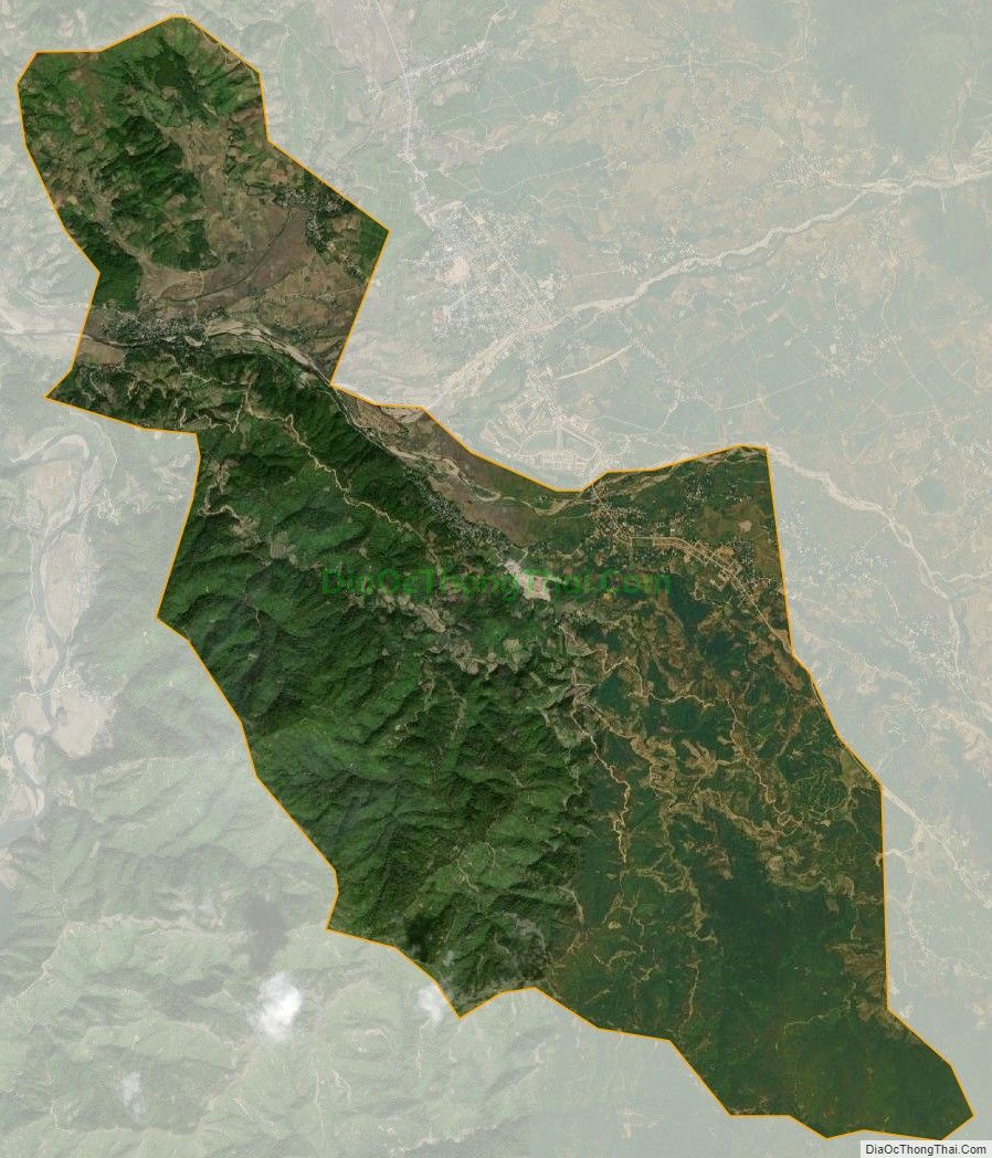 Bản đồ vệ tinh xã Thân Thuộc, huyện Tân Uyên