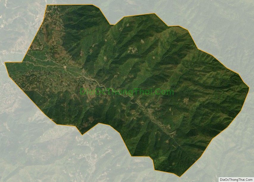 Bản đồ vệ tinh xã Hua Nà, huyện Than Uyên