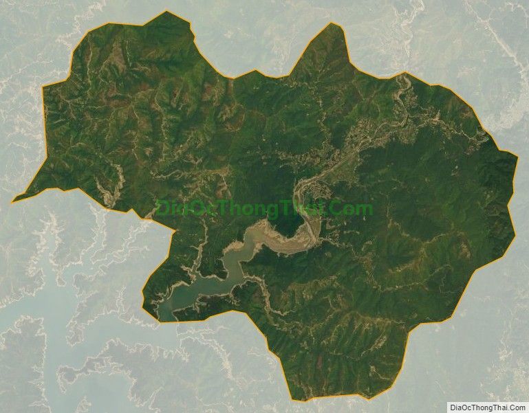 Bản đồ vệ tinh xã Mường Mít, huyện Than Uyên