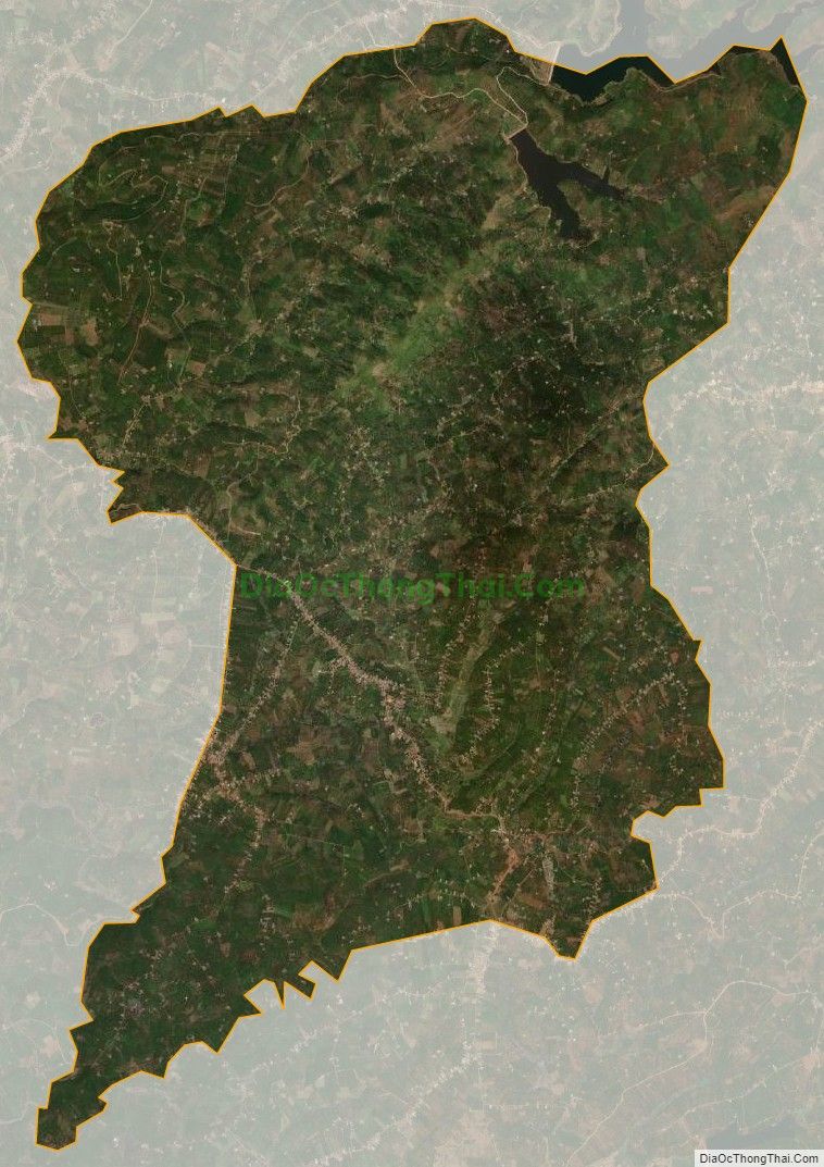 Bản đồ vệ tinh xã Lộc Đức, huyện Bảo Lâm