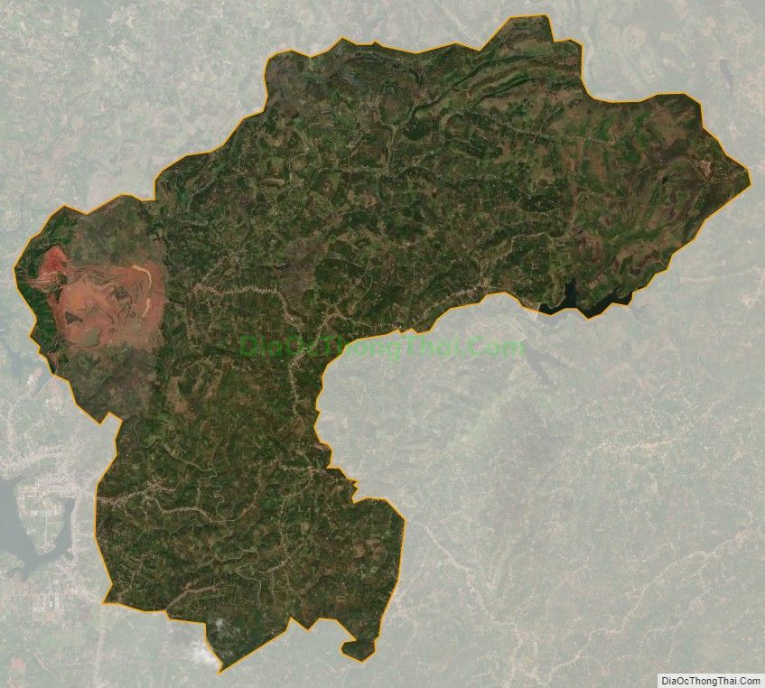 Bản đồ vệ tinh xã Lộc Ngãi, huyện Bảo Lâm