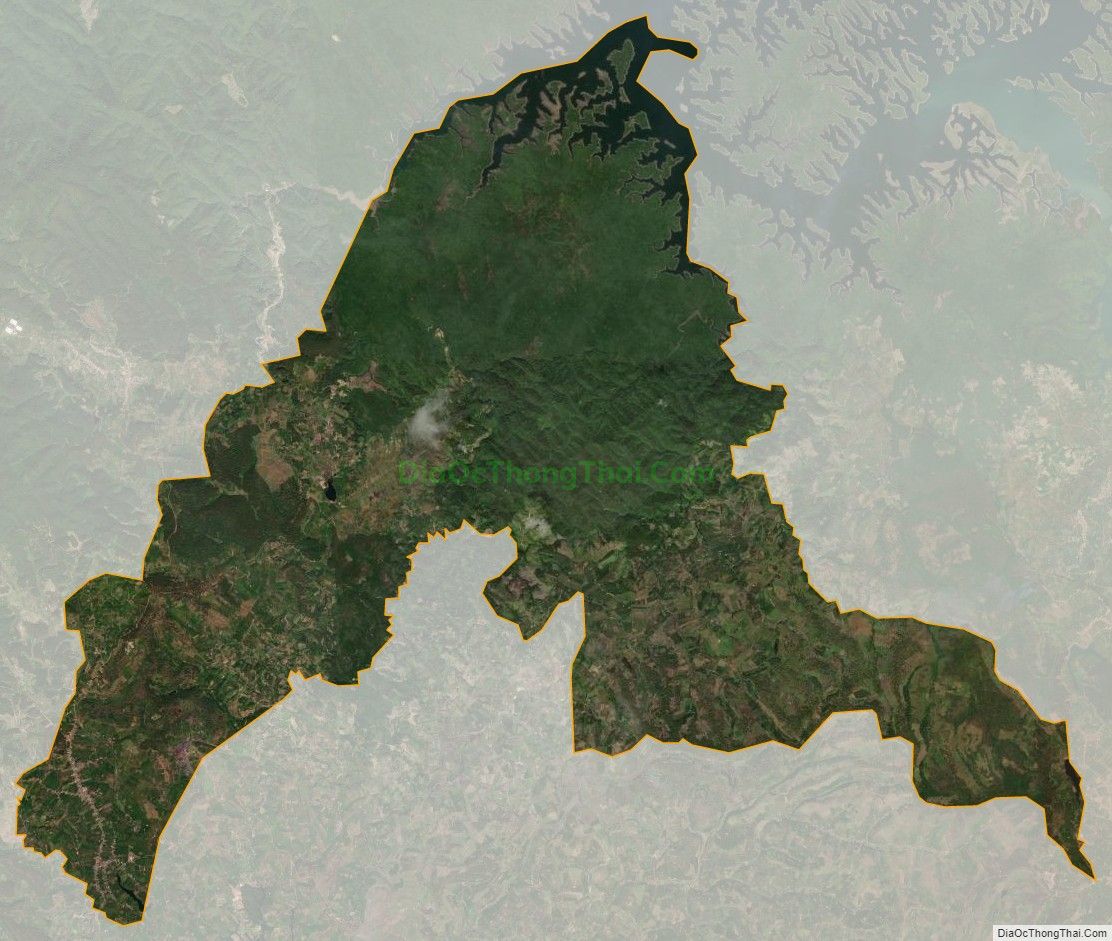 Bản đồ vệ tinh xã Lộc Phú, huyện Bảo Lâm