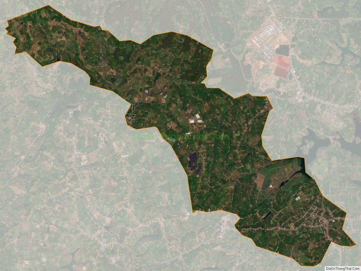Bản đồ vệ tinh xã Lộc Quảng, huyện Bảo Lâm