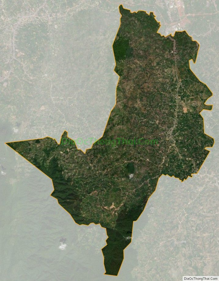Bản đồ vệ tinh xã Lộc Thành, huyện Bảo Lâm