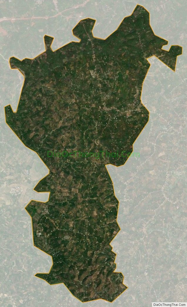 Bản đồ vệ tinh xã Tân Lạc, huyện Bảo Lâm