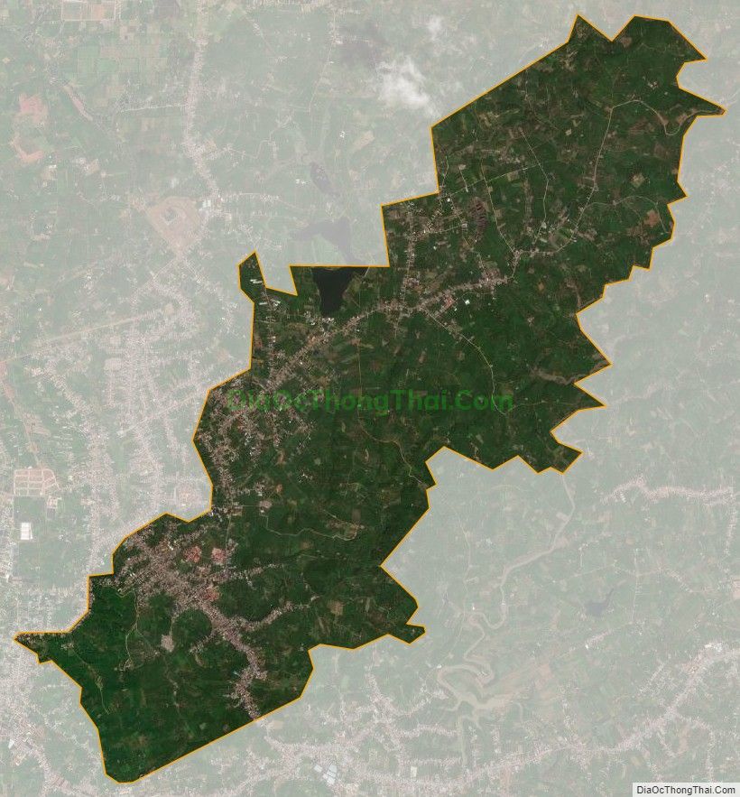 Bản đồ vệ tinh xã Lộc Thanh, thành phố Bảo Lộc