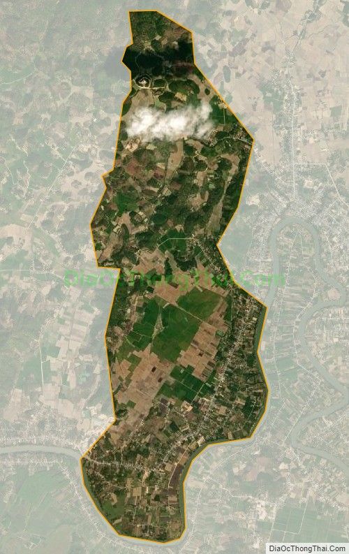 Bản đồ vệ tinh xã Đức Phổ, huyện Cát Tiên