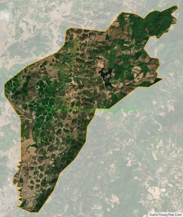 Bản đồ vệ tinh xã Mỹ Lâm (cũ), huyện Cát Tiên