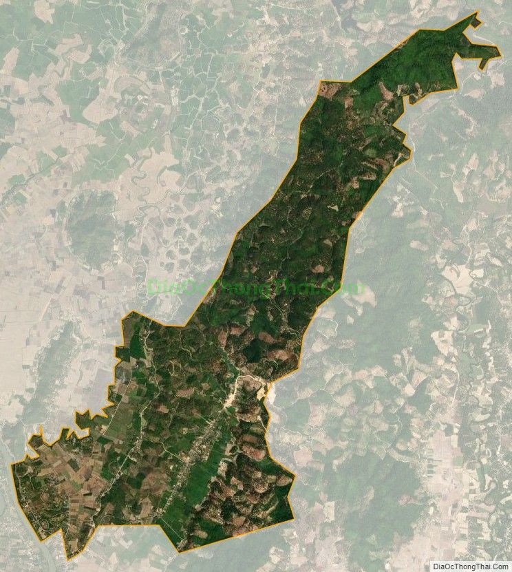 Bản đồ vệ tinh xã Tư Nghĩa (cũ), huyện Cát Tiên