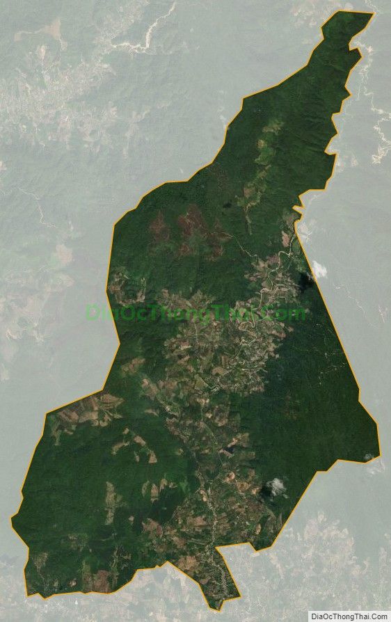 Bản đồ vệ tinh xã Phước Lộc, huyện Đạ Huoai