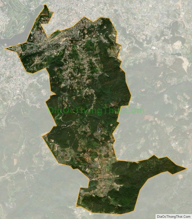 Bản đồ vệ tinh Phường 10, thành phố Đà Lạt