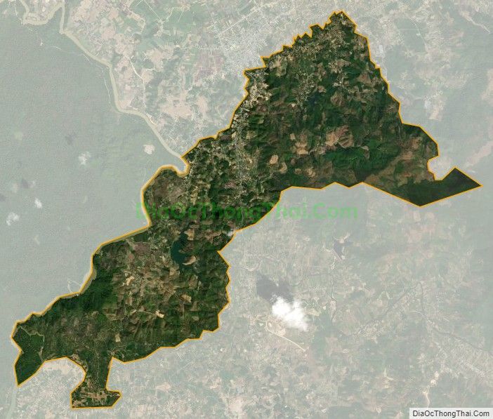 Bản đồ vệ tinh xã Đạ Kho, huyện Đạ Tẻh