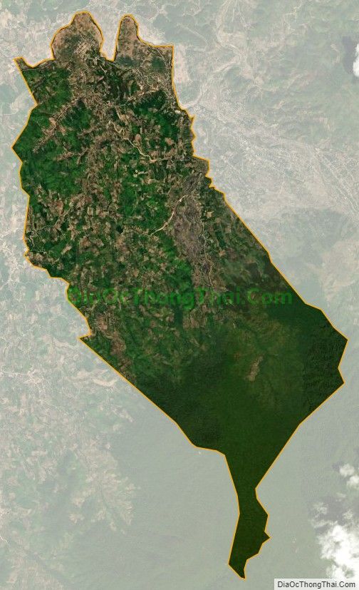 Bản đồ vệ tinh xã Đạ M'Rông, huyện Đam Rông