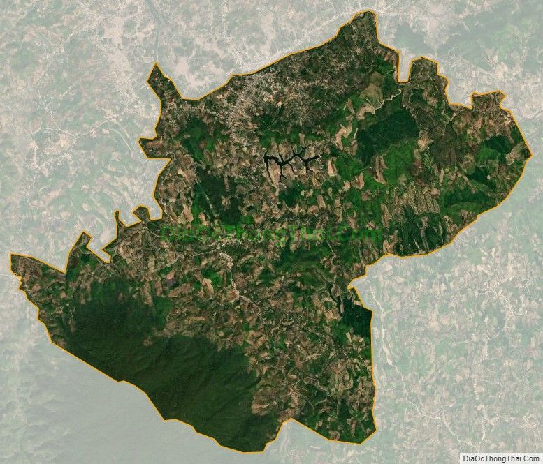 Bản đồ vệ tinh xã Đạ Rsal, huyện Đam Rông