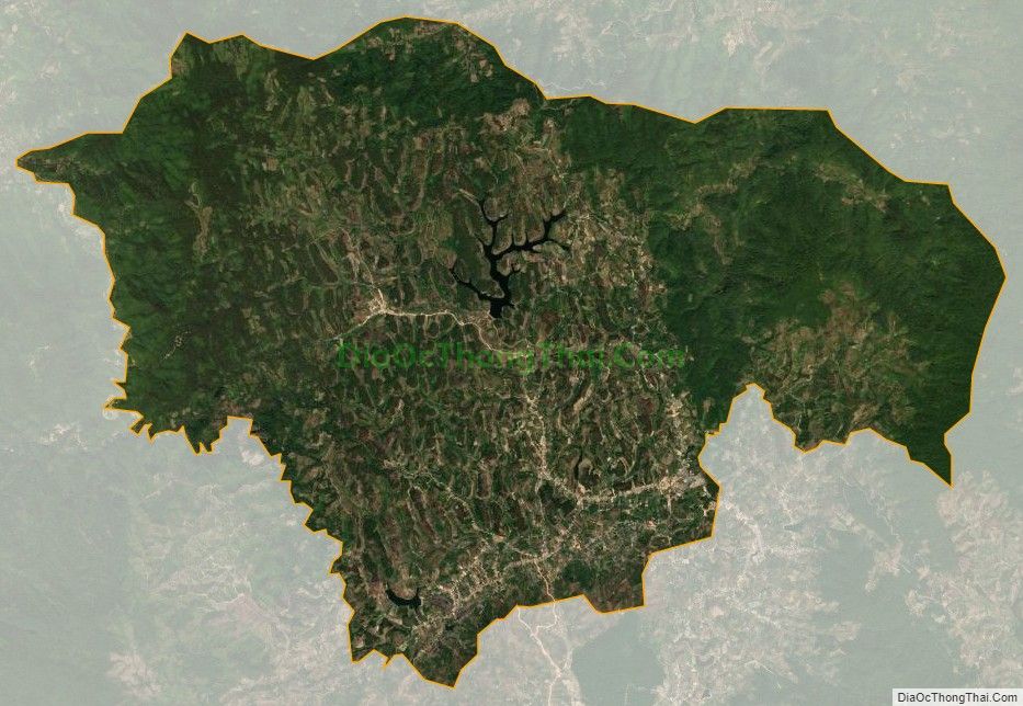 Bản đồ vệ tinh xã Phi Liêng, huyện Đam Rông