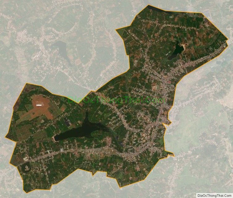 Bản đồ vệ tinh Thị trấn Di Linh, huyện Di Linh