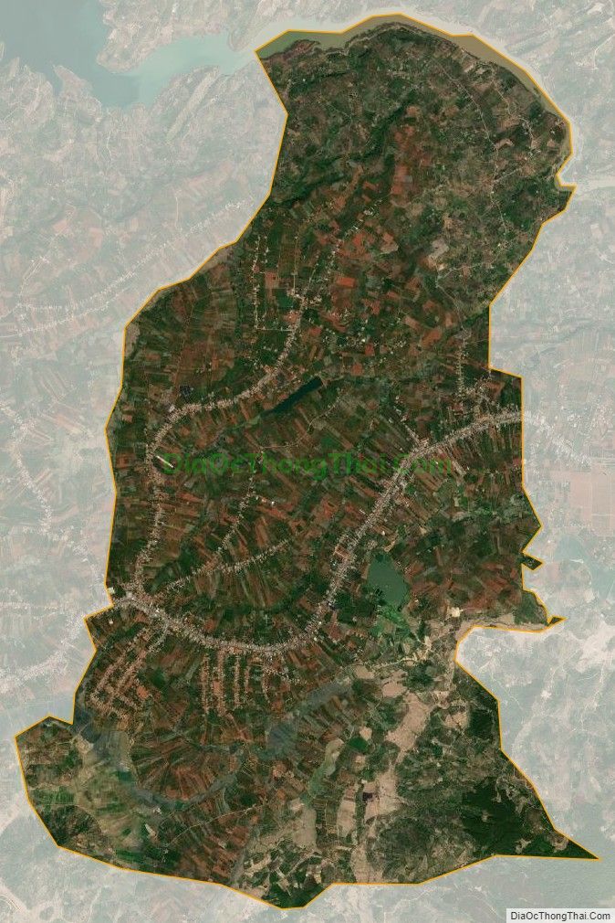Bản đồ vệ tinh xã Đinh Lạc, huyện Di Linh