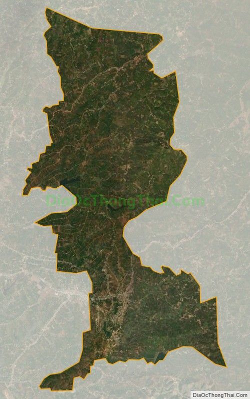 Bản đồ vệ tinh xã Đinh Trang Hòa, huyện Di Linh