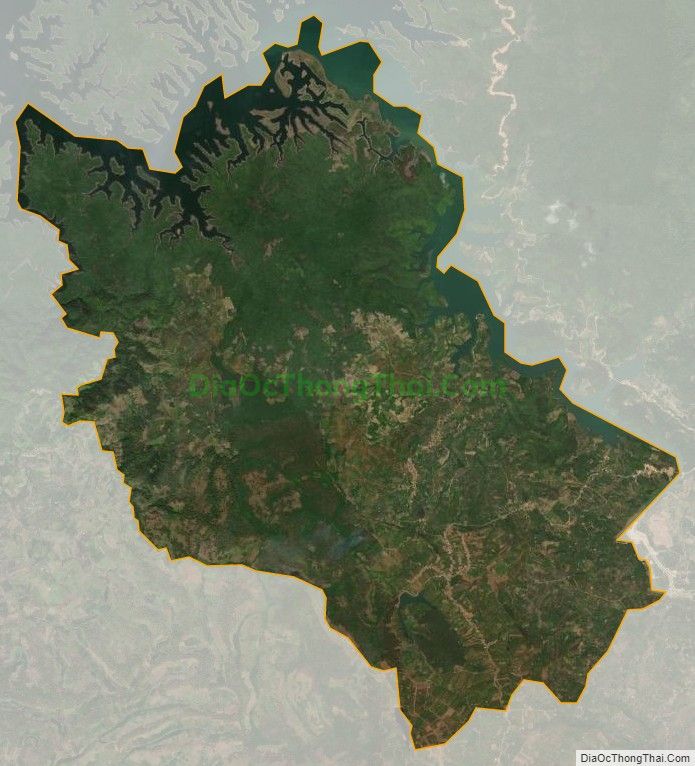 Bản đồ vệ tinh xã Đinh Trang Thượng, huyện Di Linh