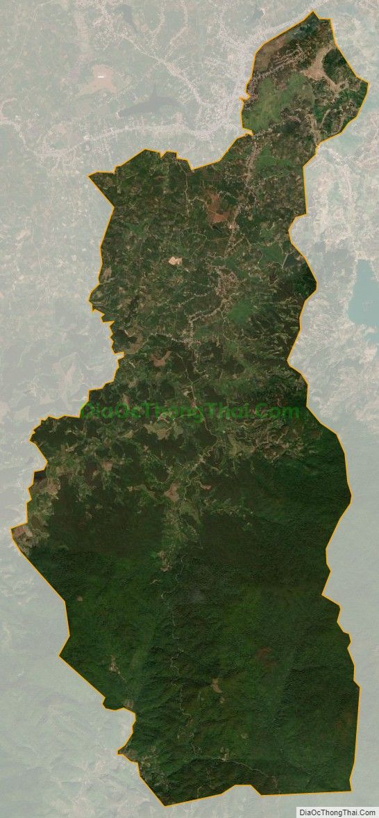 Bản đồ vệ tinh xã Gung Ré, huyện Di Linh
