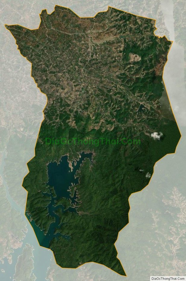 Bản đồ vệ tinh xã Hòa Bắc, huyện Di Linh