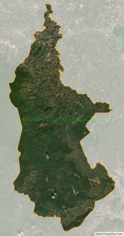Bản đồ vệ tinh xã Tam Bố, huyện Di Linh