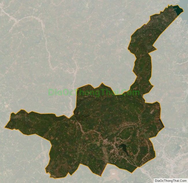 Bản đồ vệ tinh xã Tân Châu, huyện Di Linh