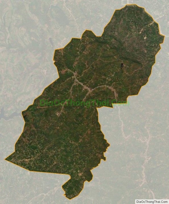 Bản đồ vệ tinh xã Tân Lâm, huyện Di Linh