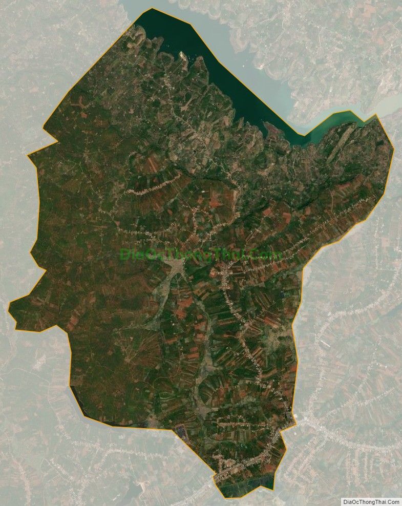 Bản đồ vệ tinh xã Tân Nghĩa, huyện Di Linh