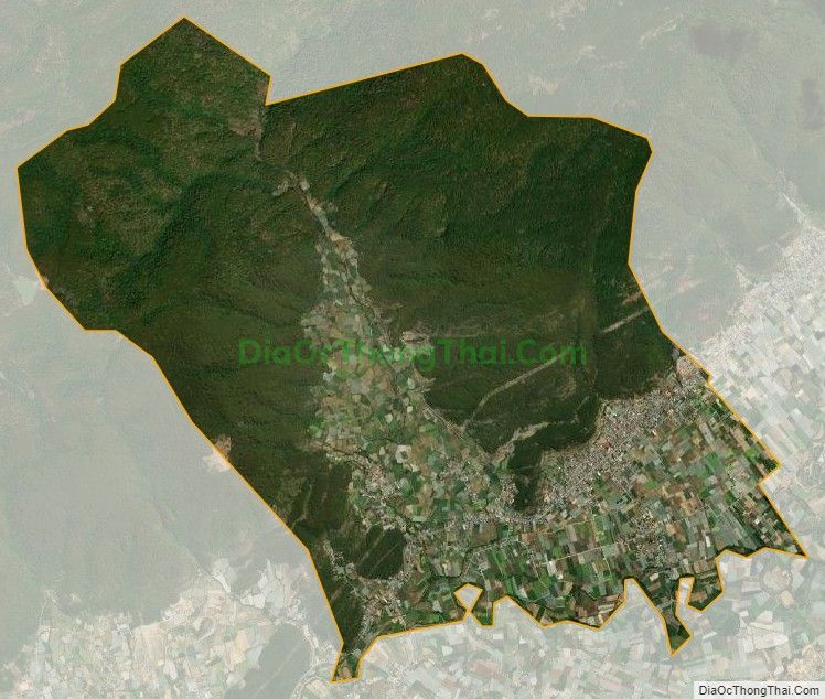 Bản đồ vệ tinh xã Lạc Lâm, huyện Đơn Dương