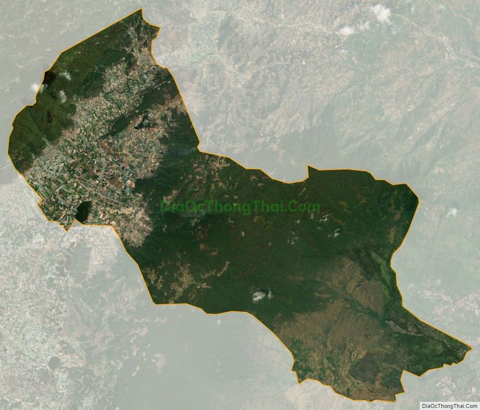 Bản đồ vệ tinh xã Lạc Xuân, huyện Đơn Dương
