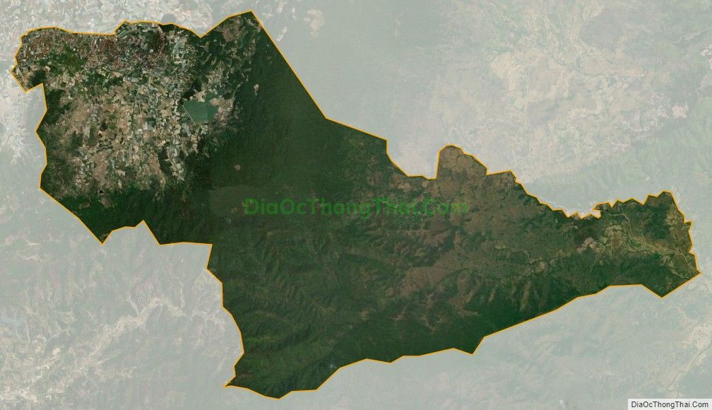 Bản đồ vệ tinh xã Pró, huyện Đơn Dương