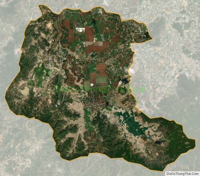 Bản đồ vệ tinh xã Tu Tra, huyện Đơn Dương